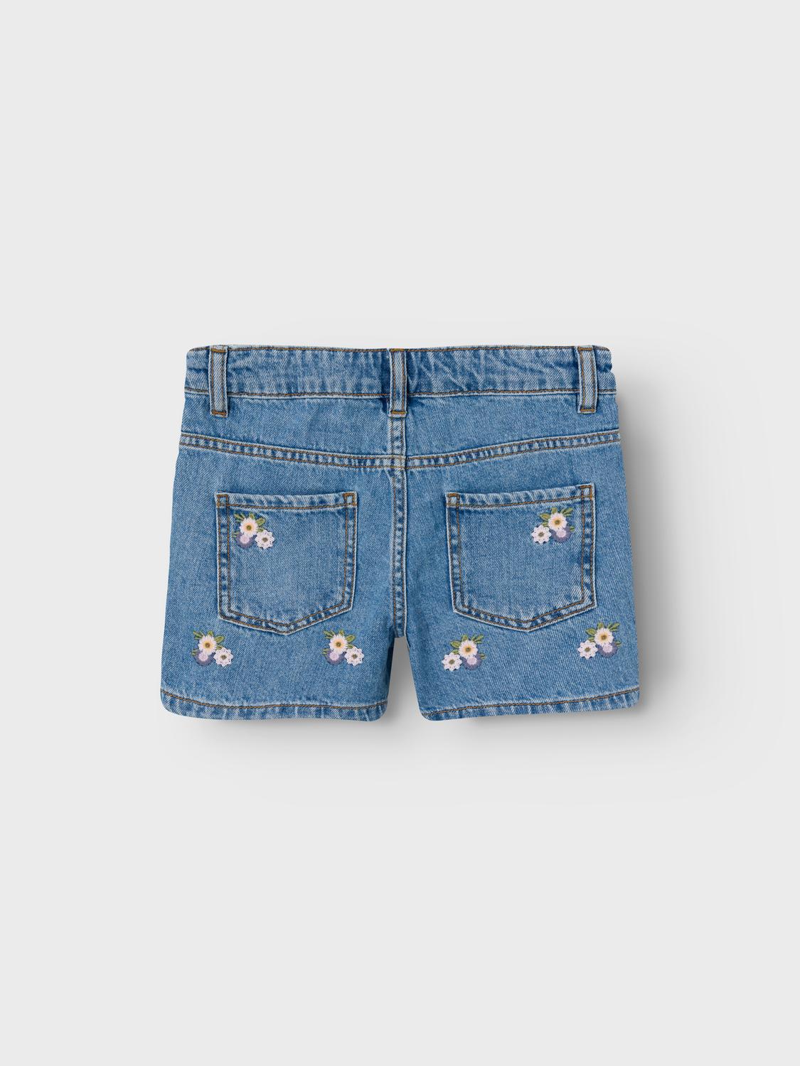 NKFBELLA Shorts - Medium Blue Denim