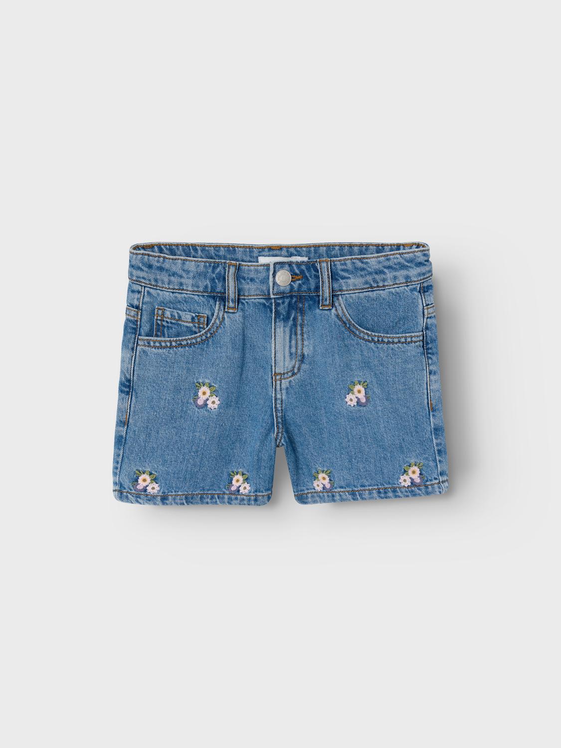 NKFBELLA Shorts - Medium Blue Denim