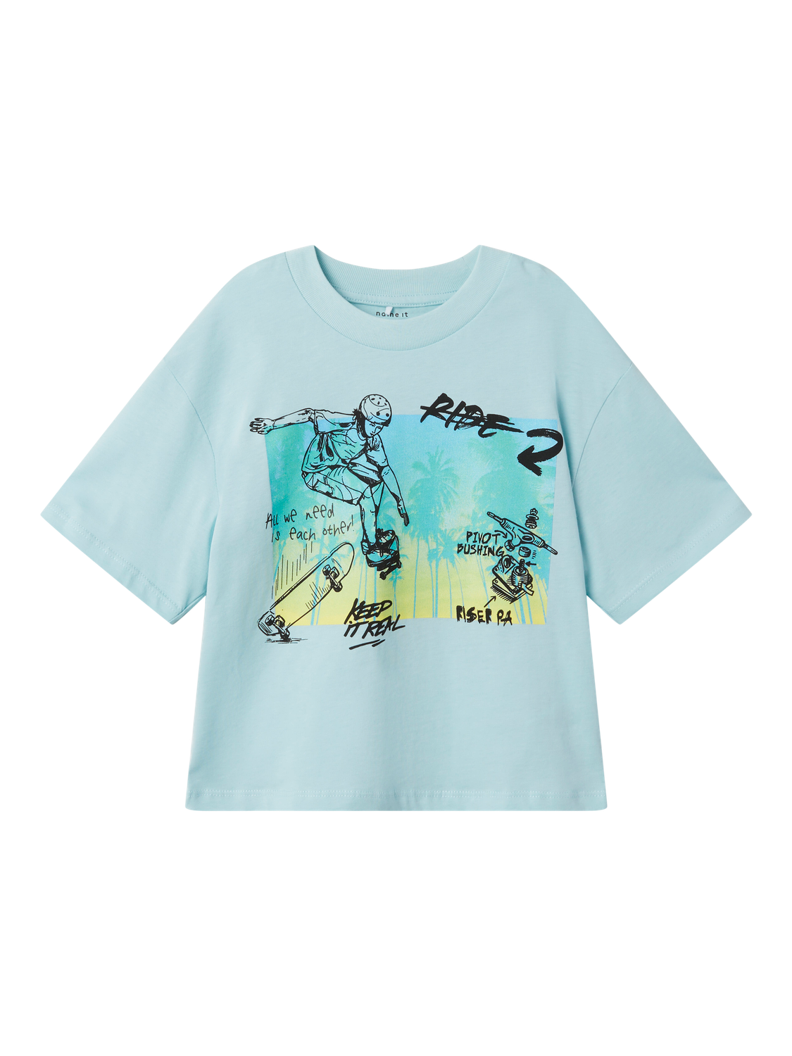 NMMJOPO T-Shirts & Tops - Canal Blue