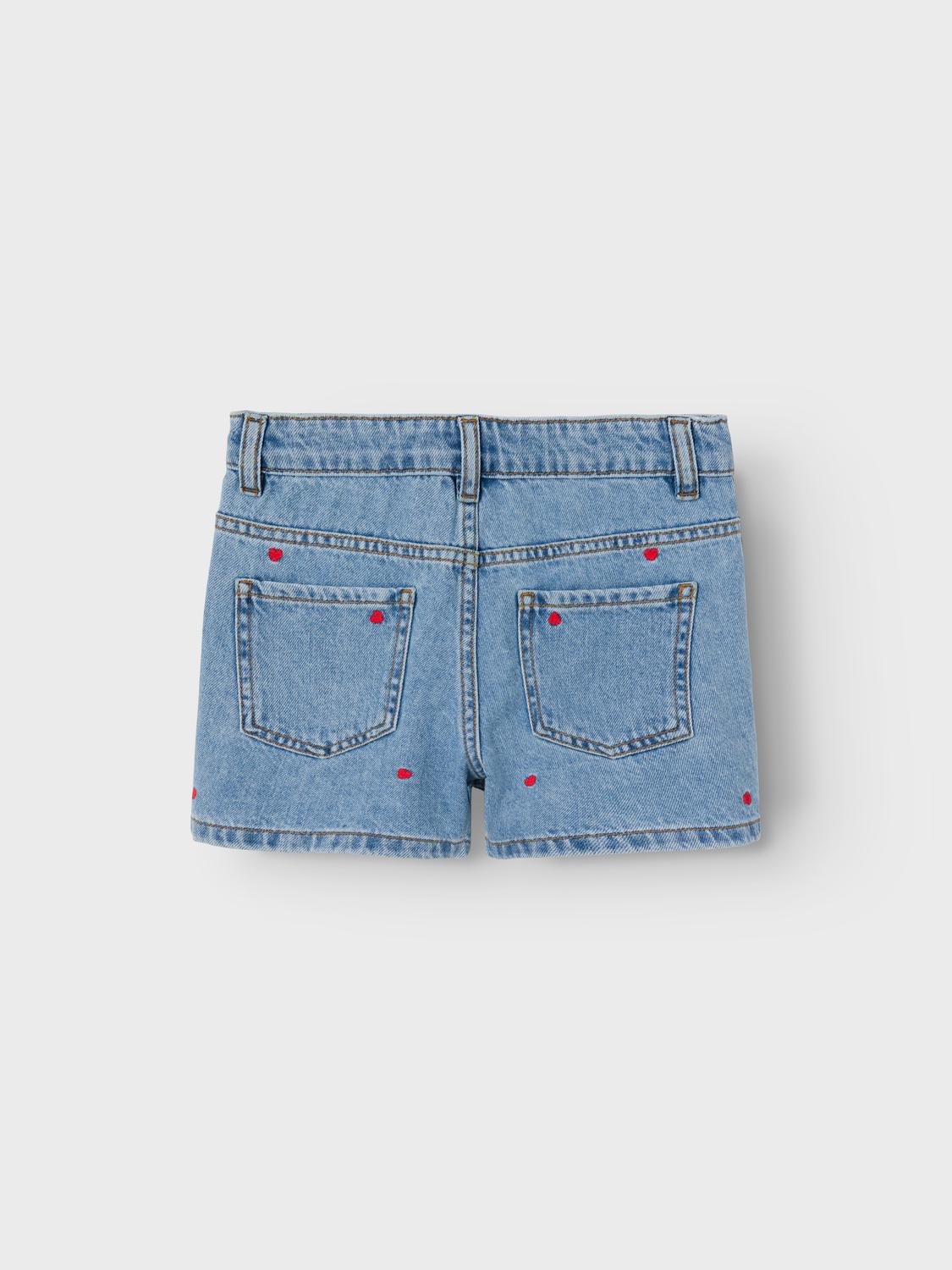 NKFBELLA Shorts - Light Blue Denim