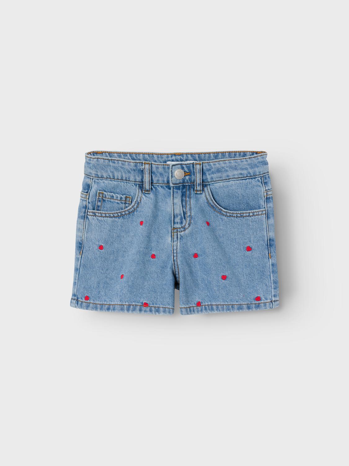 NKFBELLA Shorts - Light Blue Denim