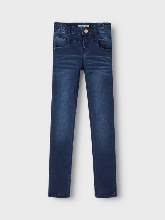 NKFPOLLY Jeans - Dark Blue Denim