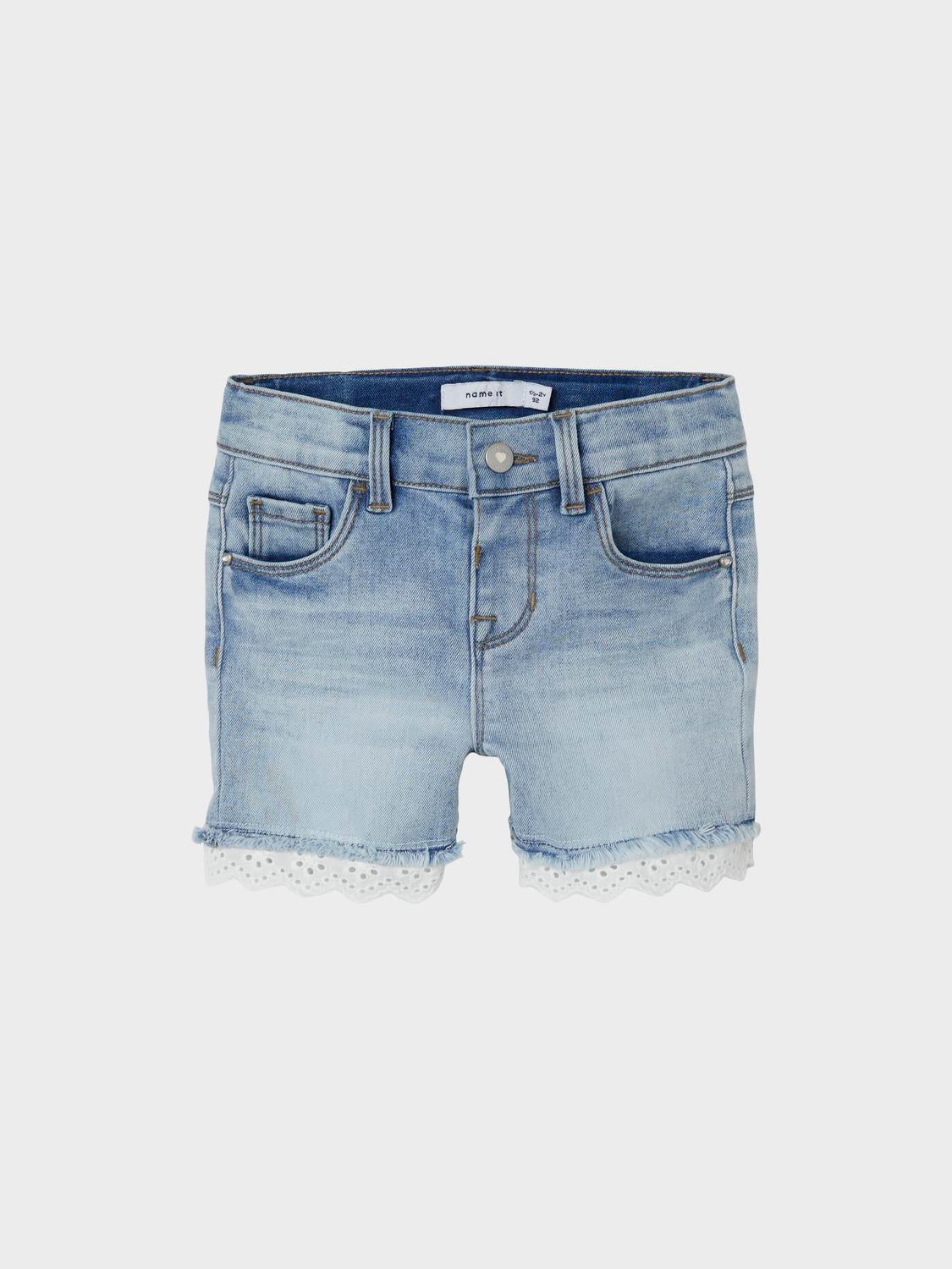 NMFSALLI Shorts - Medium Blue Denim