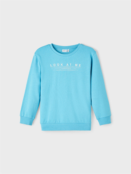 NKMOMANSO Sweatshirts - Blue Mist