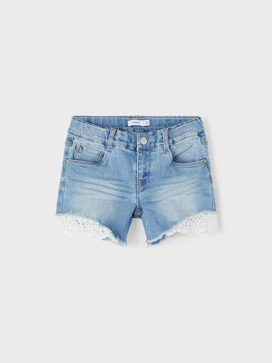 NKFSALLI Shorts - Medium Blue Denim