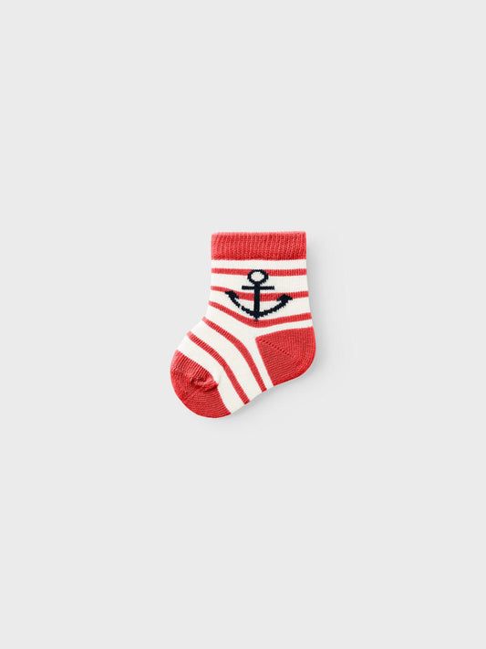 NBMFUFFU Socks - Fiery Red